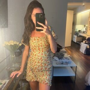 Floral Puff Sleeve Dress